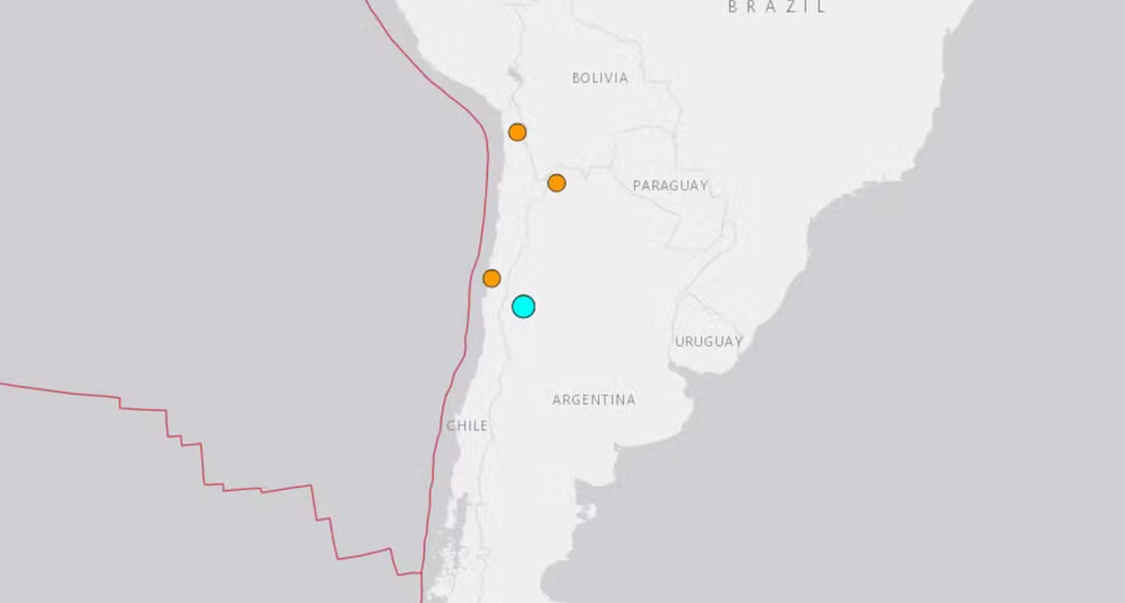 Terremoto atinge a região norte da Argentina